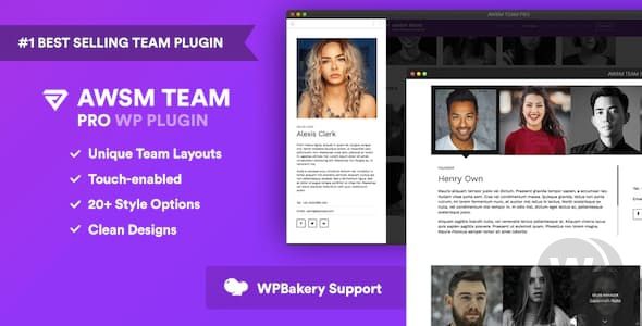 The Team Pro v1.7.2 - плагин WordPress для демонстрации команды