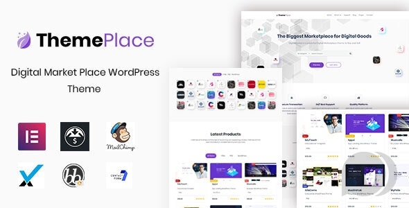 ThemePlace v1.1.4 - магазин цифровых товаров WordPress