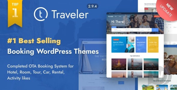 Traveler v2.9.8 NULLED - шаблон для туристического сайта на WordPress