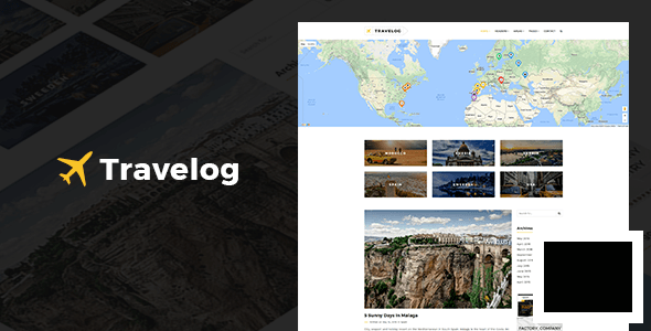 Travelog v2.4 - шаблон WordPress для путешественников