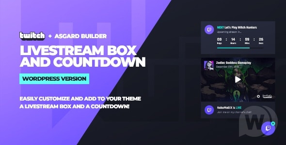 Twitch LiveStream Box and Countdown v1.0.0