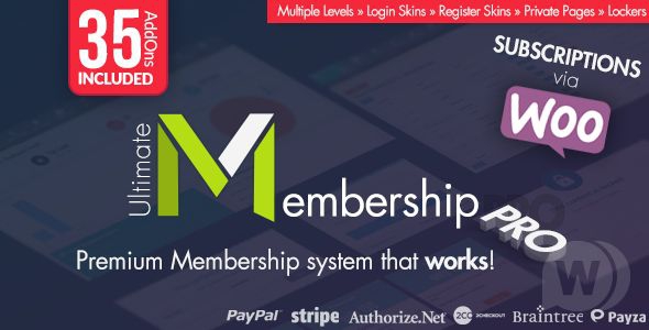 Ultimate Membership Pro v10.4 NULLED - платный доступ WordPress