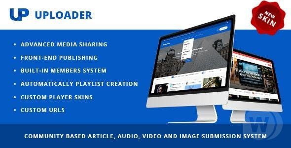 Uploader v3.0.0 - тема WordPress для обмена медиа