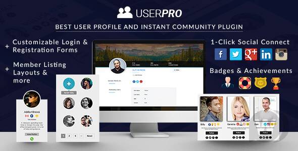 UserPro v4.9.38 NULLED - продвинутые профили пользователей и авторизация через соцсети для WordPress