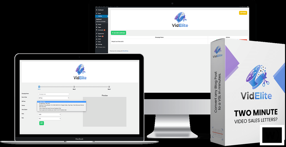 VidElite PRO - генератор видео WordPress