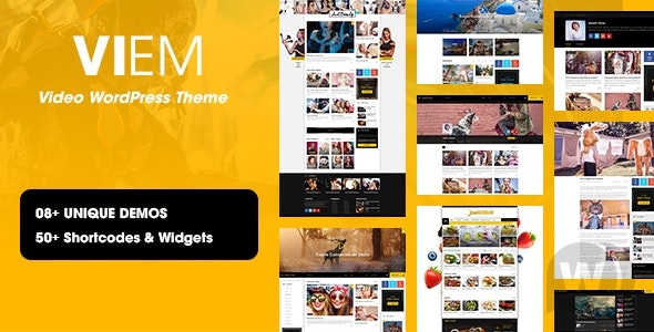 Viem v1.0.9.1 - шаблон для сайта с видео WordPress