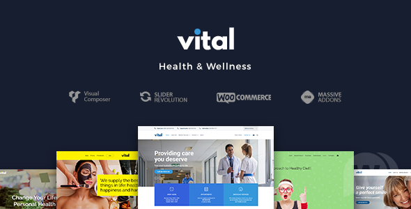 Vital v1.1.1 - шаблон WordPress для здоровья, медицины