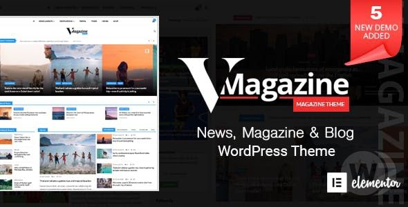 Vmagazine v1.1.7 - шаблон для блога или новостного сайта WordPress