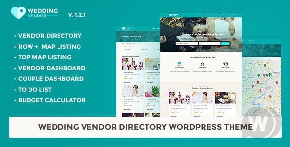 Wedding Vendor v1.2.1 - шаблон сайта свадебных услуг WordPress