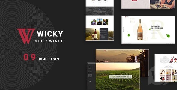 Wicky v1.0.0 – шаблон винного магазина WooCommerce