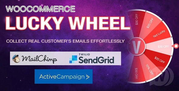 WooCommerce Lucky Wheel v1.0.9 - рулетка для WooCommerce