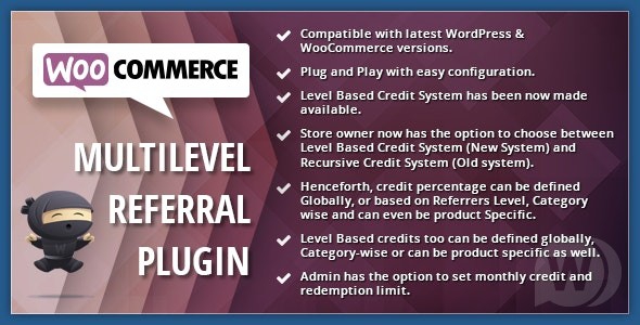 WooCommerce Multilevel Referral Affiliate Plugin v2.19 NULLED