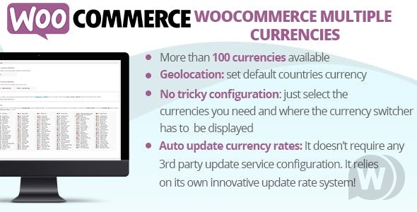WooCommerce Multiple Currencies v3.2 - несколько валют WooCommerce