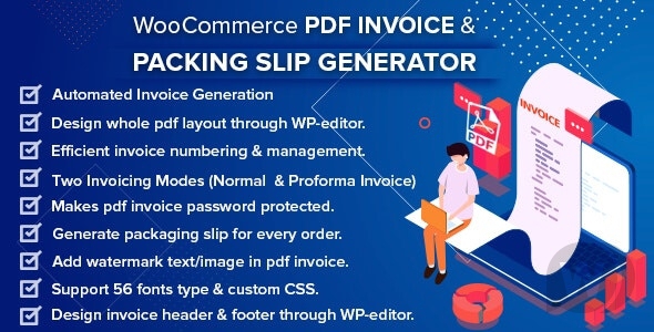 WooCommerce PDF Invoice & Packing Slip Generator v1.2.4