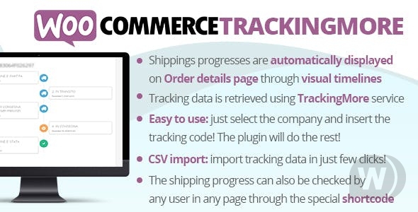 WooCommerce TrackingMore v2.0 NULLED - отслеживание товаров WooCommerce