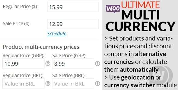 WooCommerce Ultimate Multi Currency Suite v1.12.1