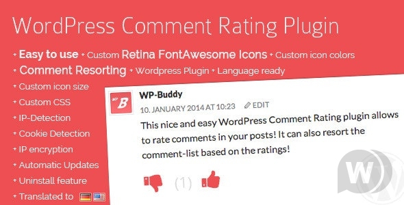 WordPress Comment Rating Plugin v1.6.7 - рейтинг комментариев WordPress