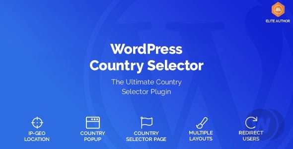 WordPress Country Selector v1.5.6 - окно выбора страны WordPress