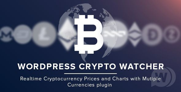 WordPress Crypto Watcher - цены и графики криптовалют для WordPress