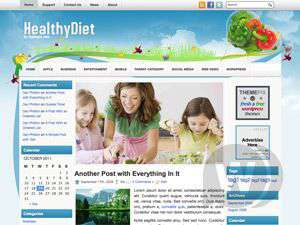 WordPress шаблон здоровье HealthyDiet