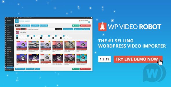 WordPress Video Robot v1.12.1 NULLED - видеопортал на WordPress