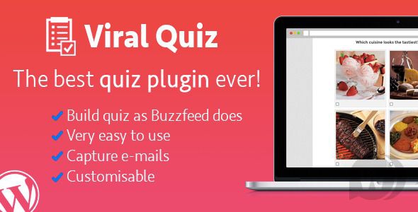 Wordpress Viral Quiz v4.02 - плагин викторин и тестов Wordpress
