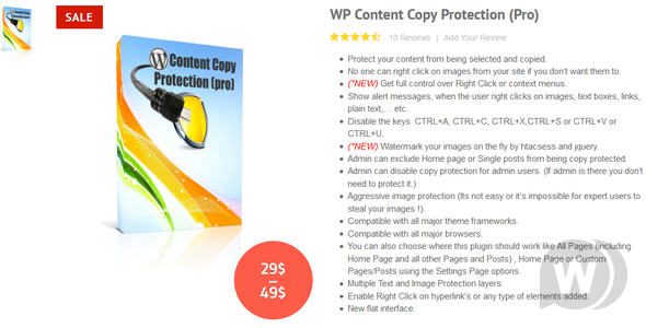 WP Content Copy Protection Pro v10.2 - защита от копирования WordPress