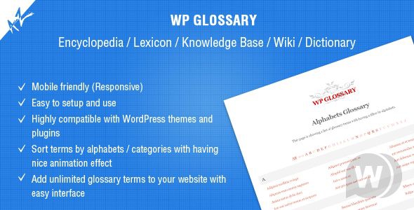 WP Glossary v2.3 - плагин глоссария для WordPress