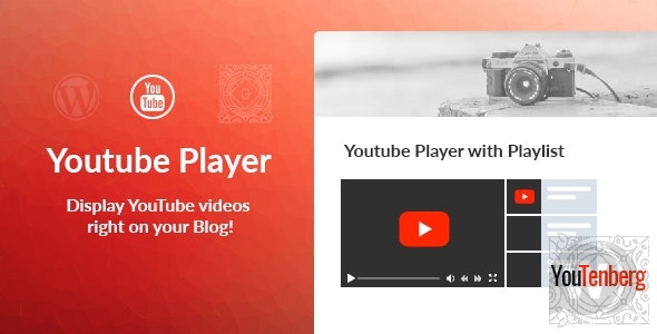 Youtenberg v1.0.2 - YouTube плеер с плейлистом для WordPress